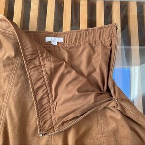 LOFT FAKE SUEDE SKIRT
